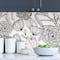 NuWallpaper Black Secret Garden Peel & Stick Wallpaper